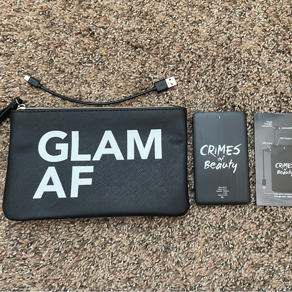Crimes of Beauty Glam AF clutch/pouch
